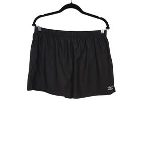 Mizuno Black‎ Running Shorts Athletic Lightweight Womens Training Gym Workout XL